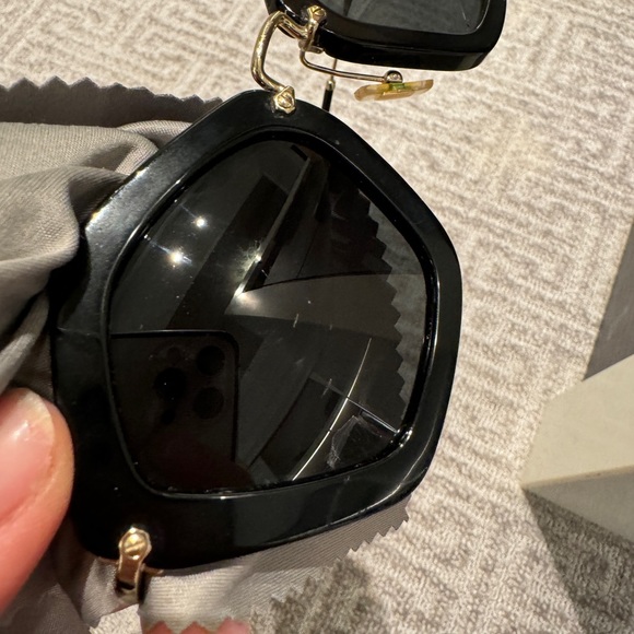 MIU MIU SMU 06O 1AB - 1A1 Sunglasses Grey SMU06O Frame - Picture 5 of 10